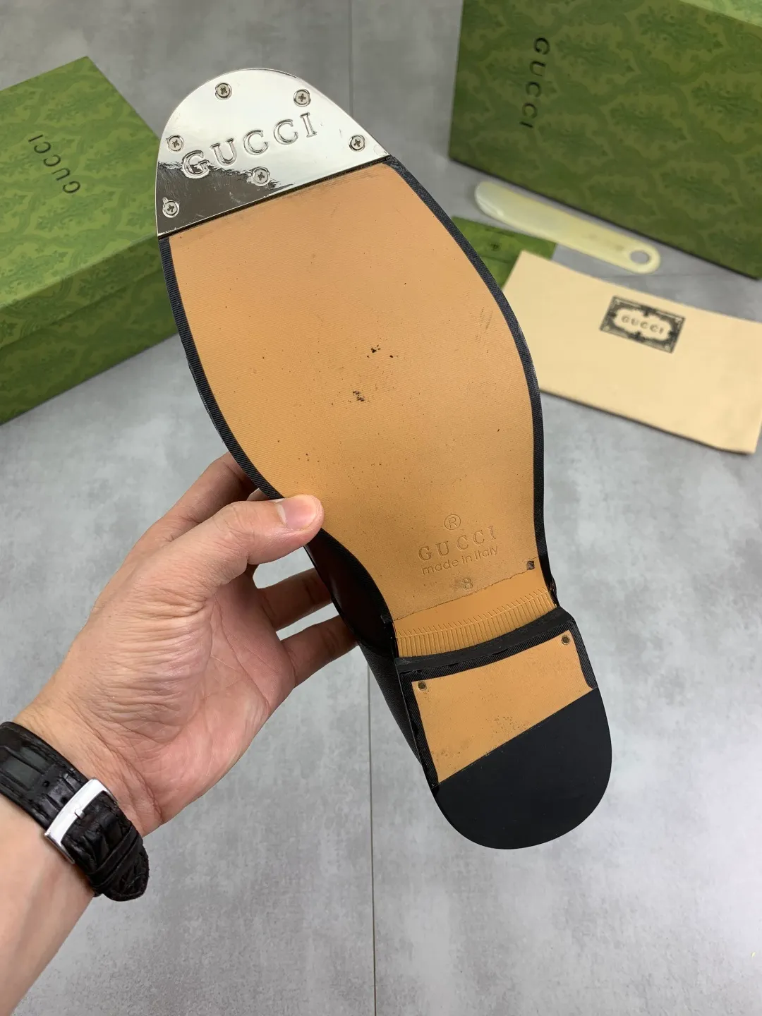 Men's men's shoes 💰P640 [New style] Water dyed cowhide 💰💎💎💎 [Gucci] GUCCI high-end men's formal business leather shoes, original order 1:1! Original imported high-end open-edge beaded calfskin, original metal buckle, imported first-layer cowhide lining for feet. Original high-end outsole, men's shoe size: 39-44 (45 customized) black and brown colors available